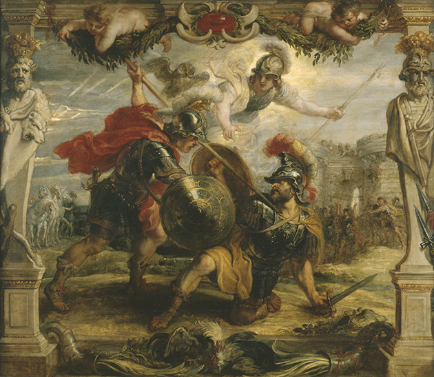 Peter Paul Rubens, Achilles Defeating Hector, 1630-32, Musée des Beaux Arts, Pau. Image: Bridgeman-Giraudon / Art Resource, NY 